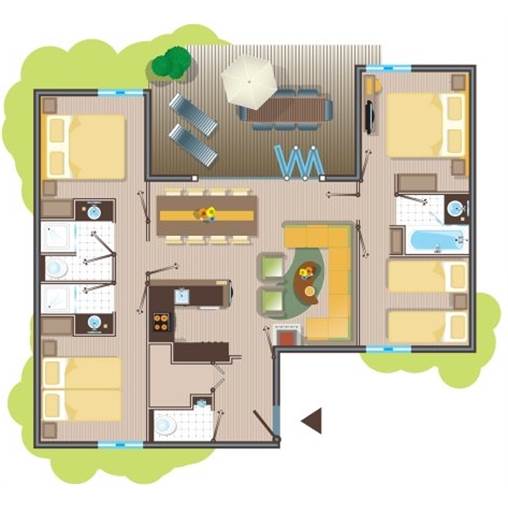 Premium cottage TF956 at Les Trois Forêts